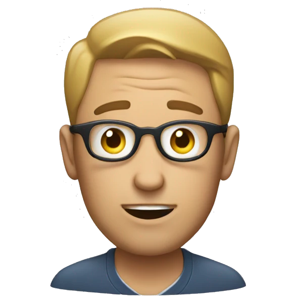 A man giving a ball gazer emoji