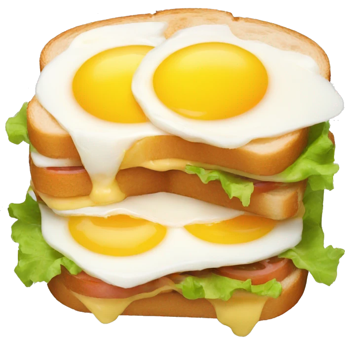 double egg sandwich emoji