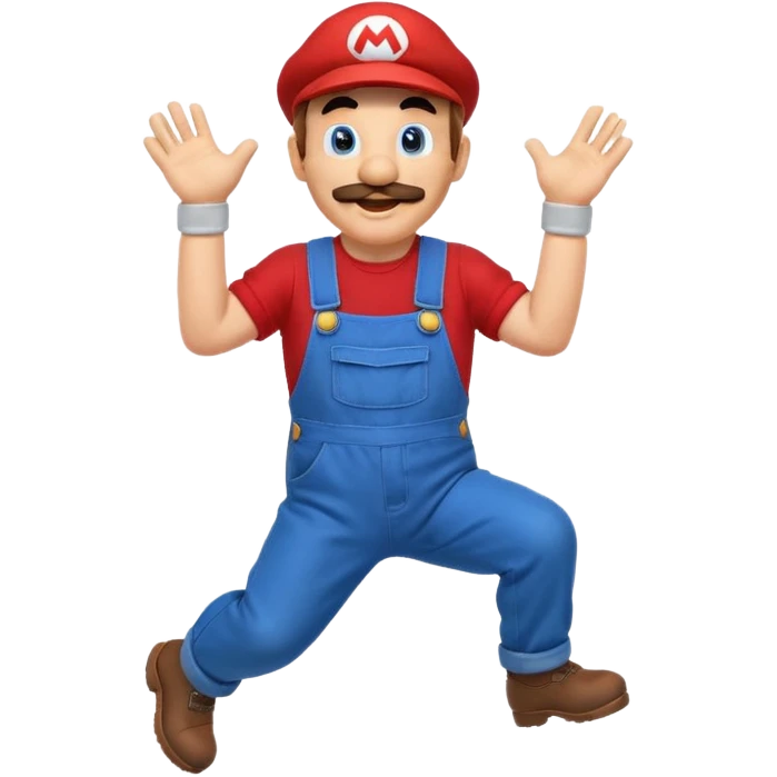 Mario jumps emoji