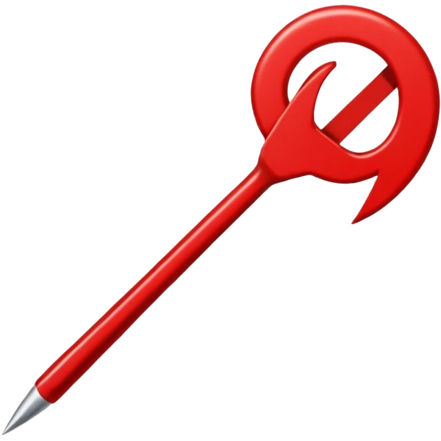 Una sola aguja y un pedazo de hilo dentro de la aguja emoji