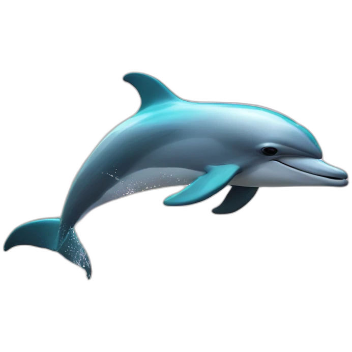 Dolphin with explosion behind it emoji