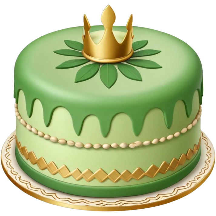 swedish green marzipan round cake prinsesstårta emoji