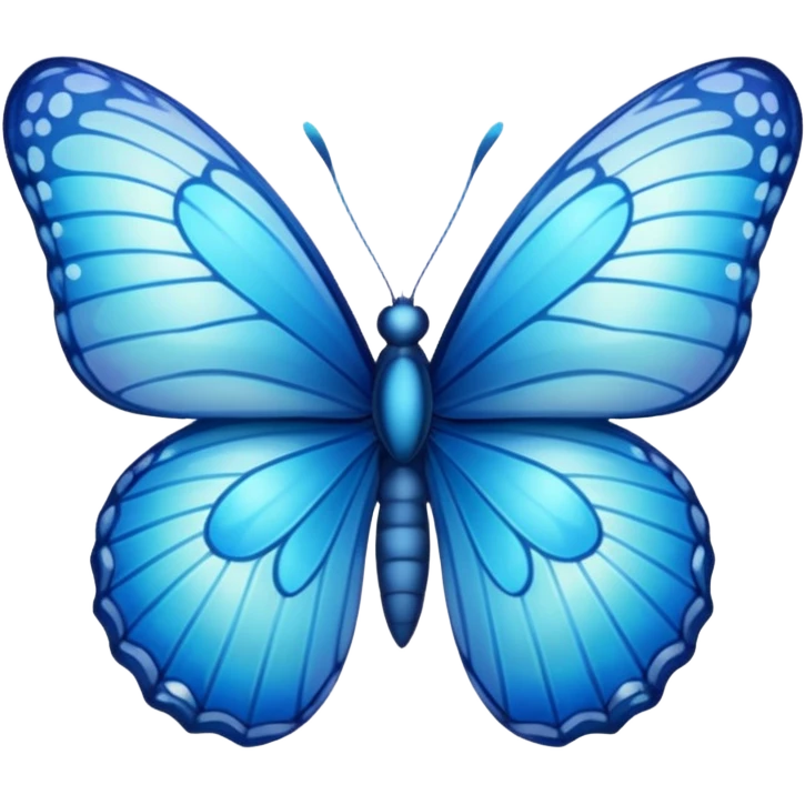 Blue butterfly emoji