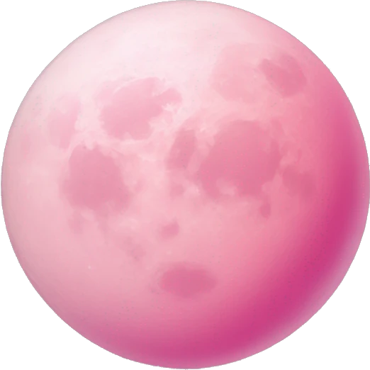 Pink moon with two dots emoji