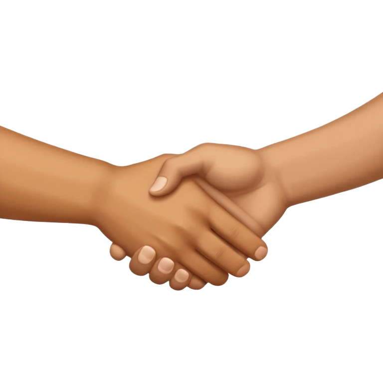 handshake, only hands emoji