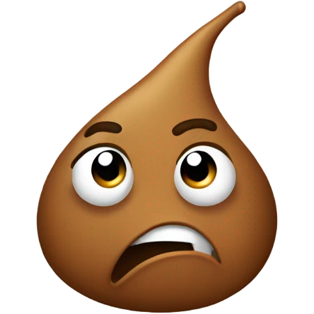 Poop face throwing thumbs down emoji