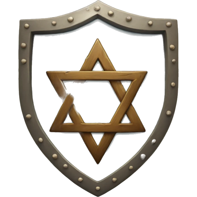 shield of david with heart emoji