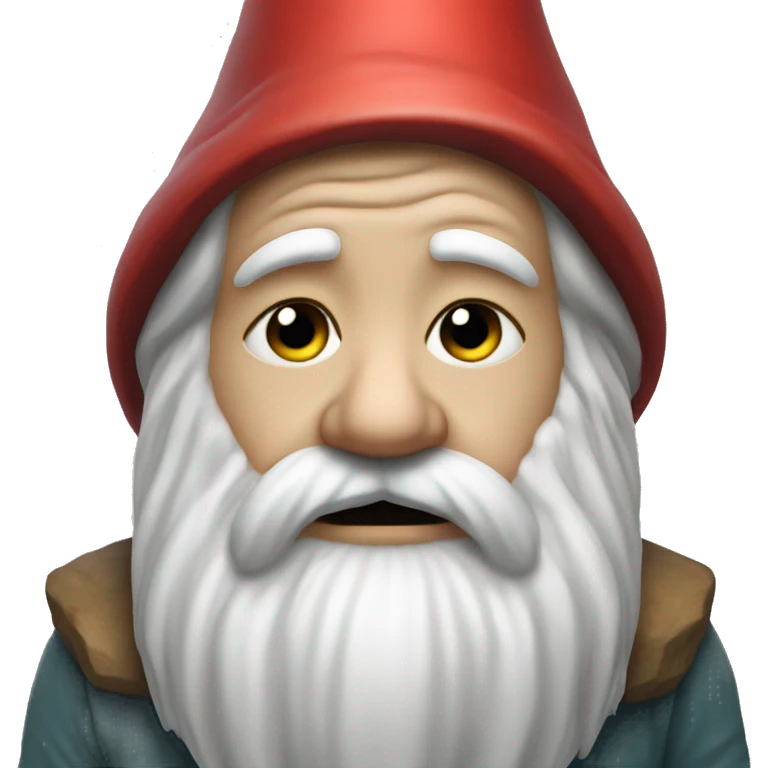 garden gnome very sad emoji