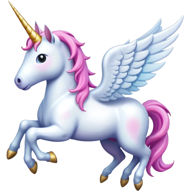 unicorn flys emoji