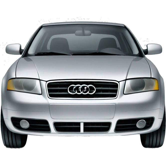 Silver 2002 Audi A4 emoji