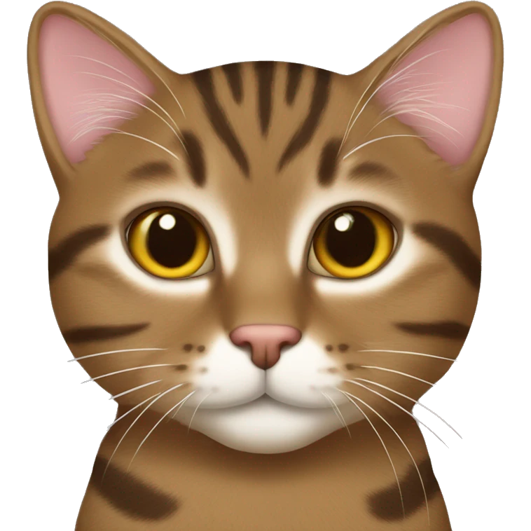 Brown tabby cat with pi j heart emoji