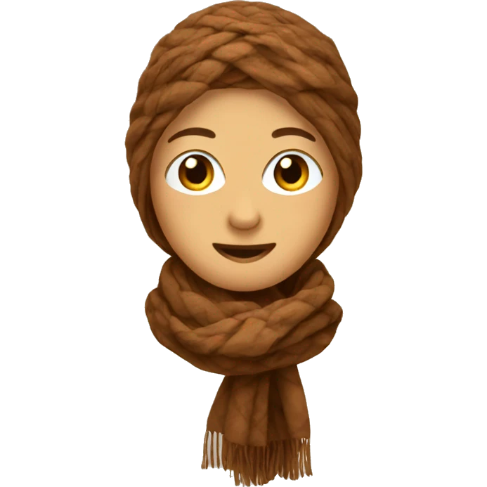 brown scarf emoji