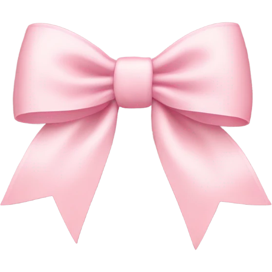 light pink bow on light pink bow emoji