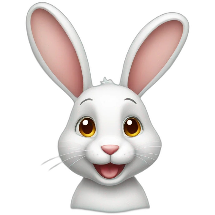cheerful rabbit emoji