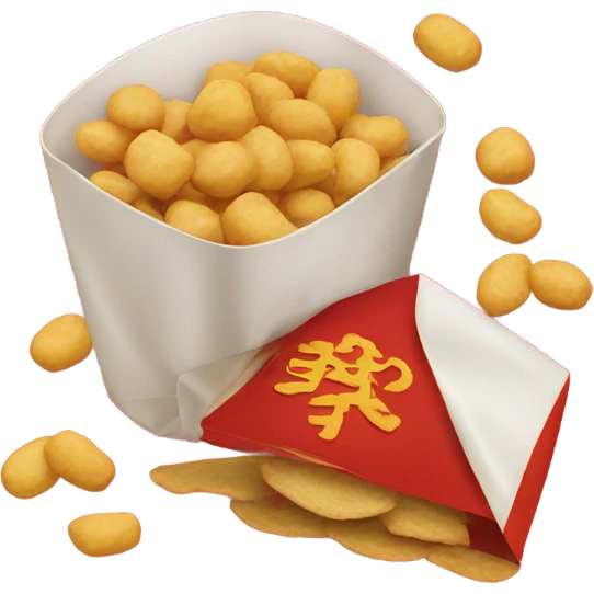 snack with angpao emoji
