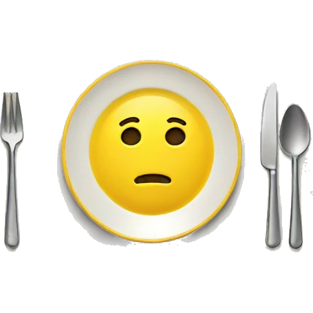 single yellow plate  emoji