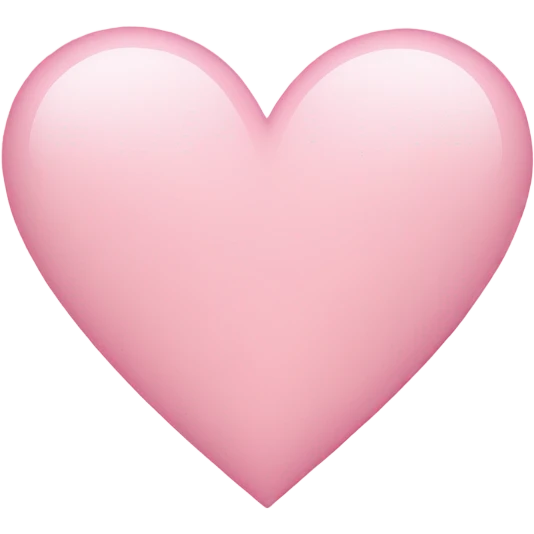 Light pink heart  emoji