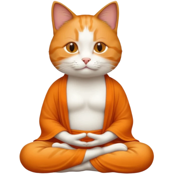 meditating cat emoji