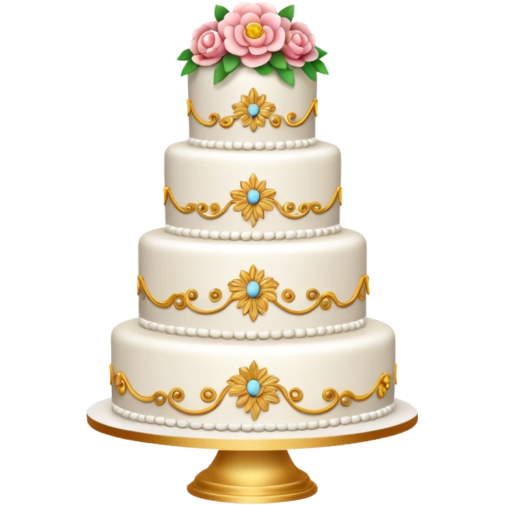 white wedding cake emoji