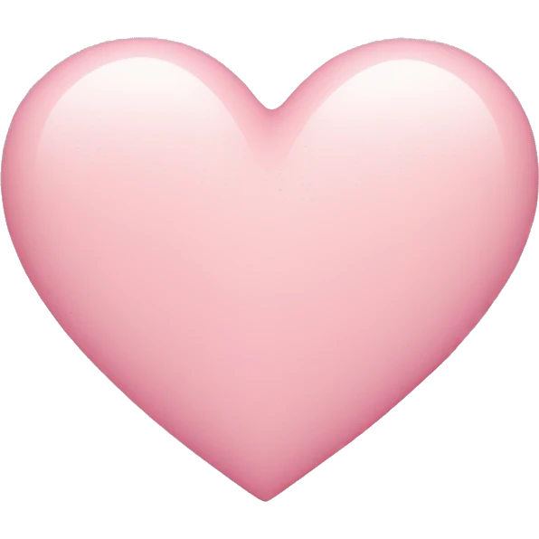 pastel pink heart emoji