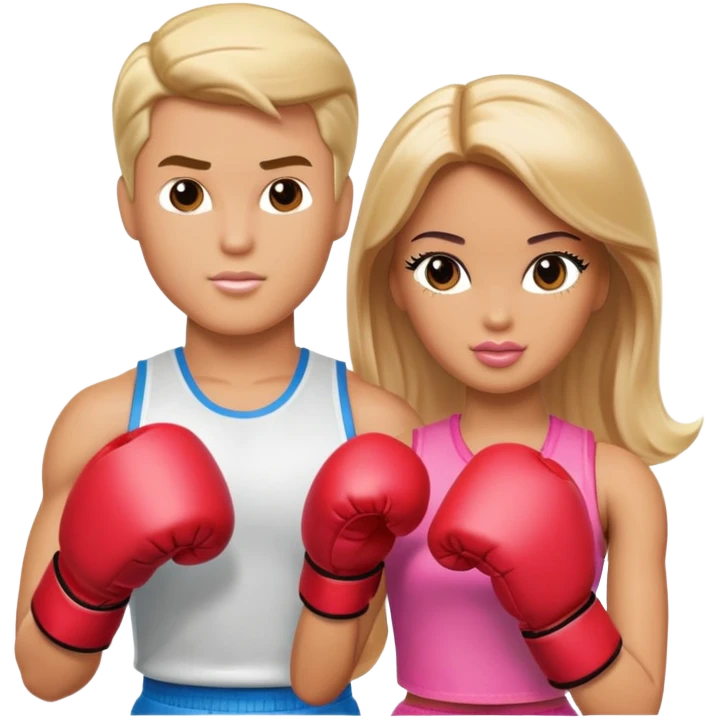 Barbie ken ken boxing emoji