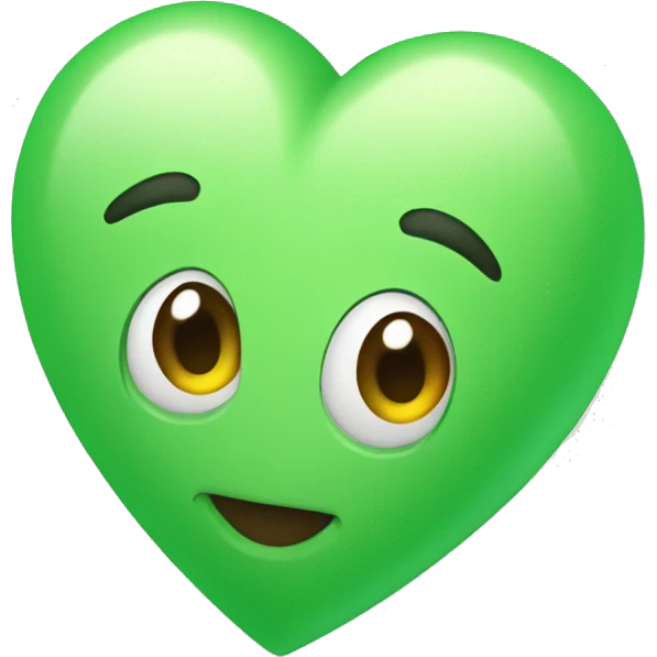 Corazón verde turquesa  emoji