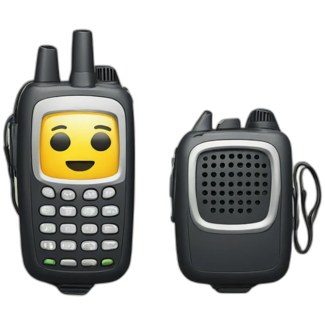 Two way radio emoji
