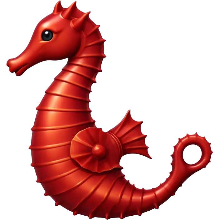 dark red seahorse emoji