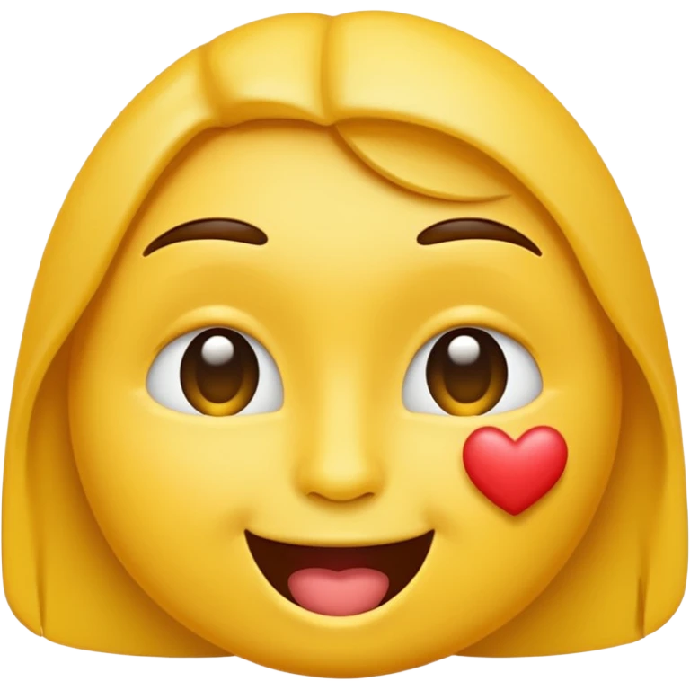 Carinha do emoji com beijinho emoji