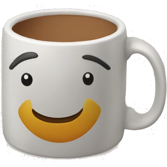 Mug with robin on it emoji