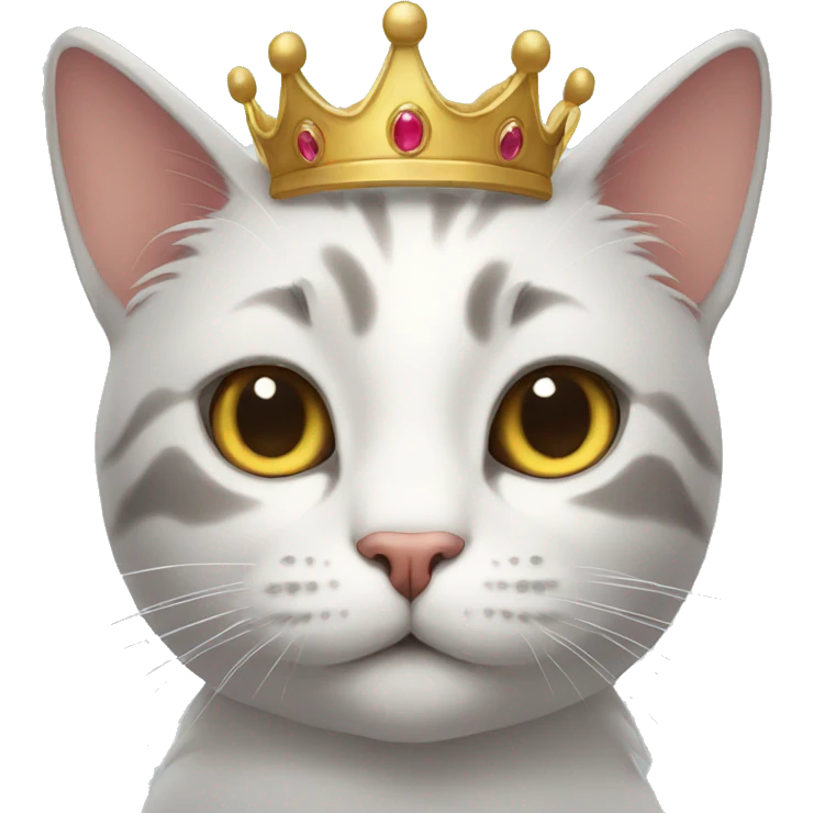 Cat with crown  emoji