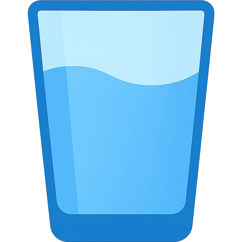 now with water emoji