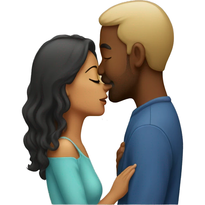 Couple kissing emoji