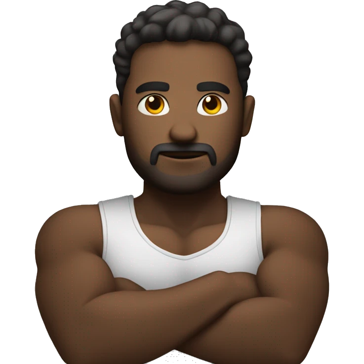Man qith crossed arms emoji