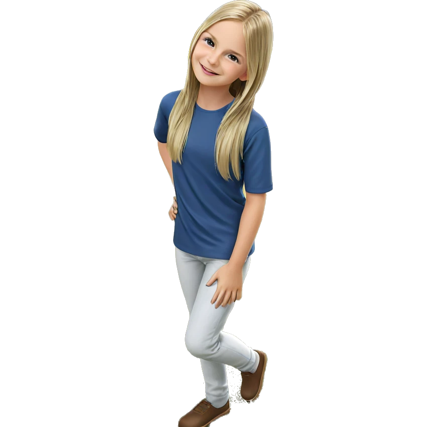 smiling girl in a field emoji