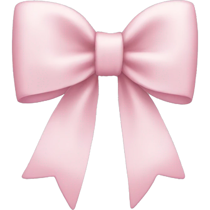 light pink bow emoji