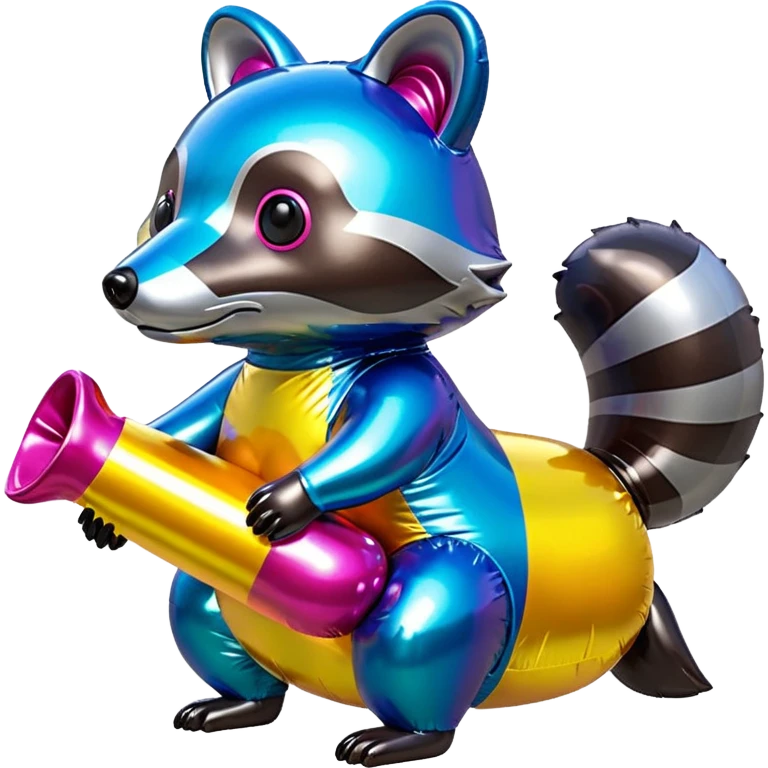  SPAM meat jeff koons style inflatable raccoon abstract art sculpture  emoji