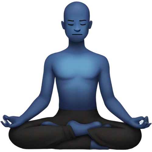 A person meditating  emoji