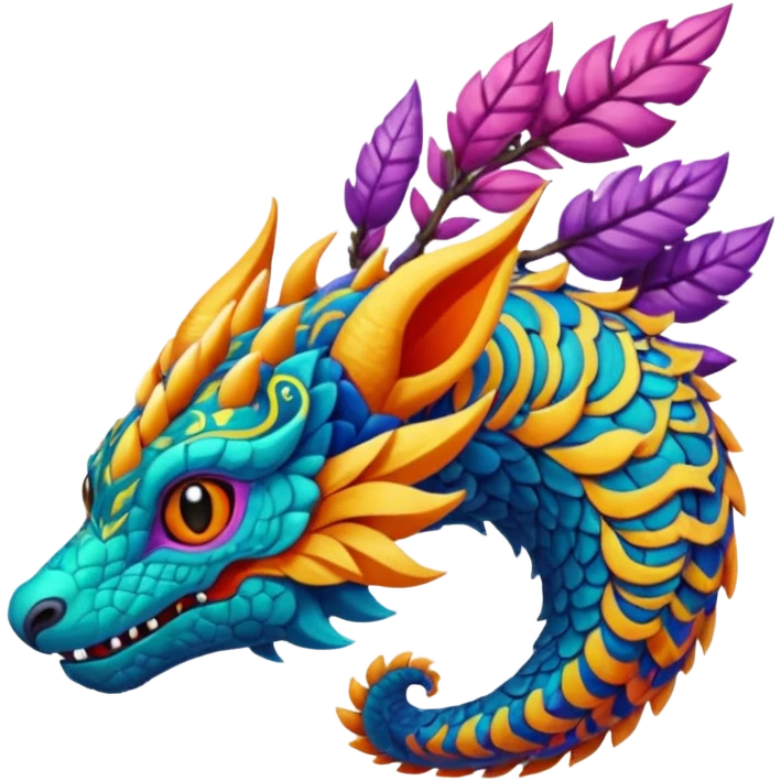 Epic complex detailed aesthetic-scenic-Fakémon-creature emoji