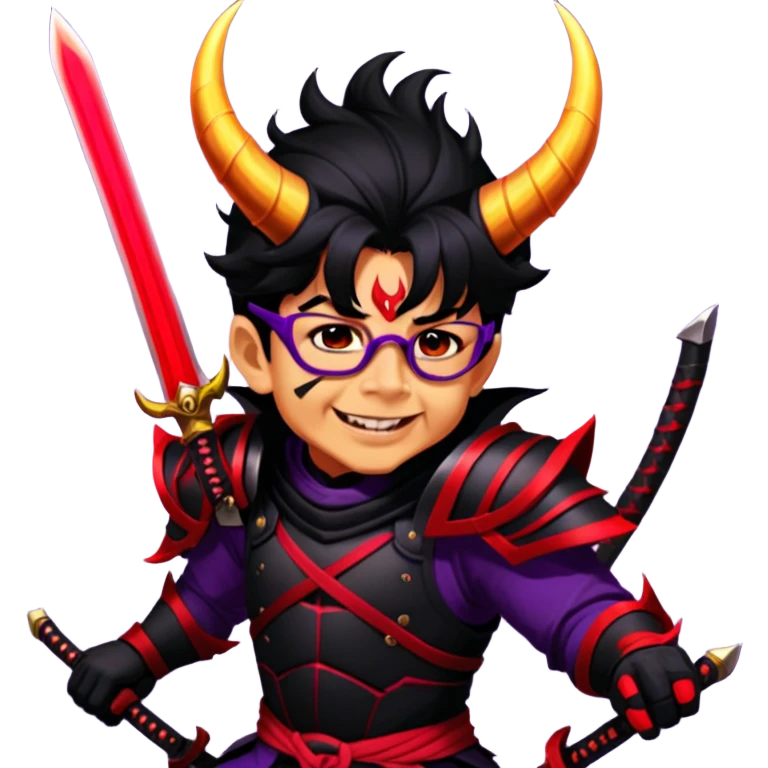 Demon-Horned Warrior emoji