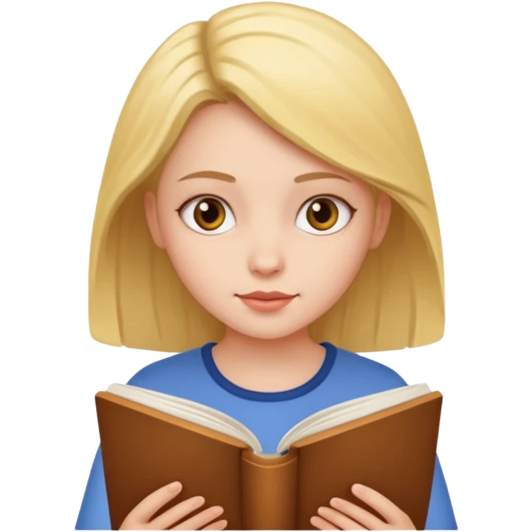 Girl reading  emoji