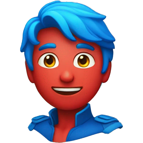 Corazón rojo y azul emoji