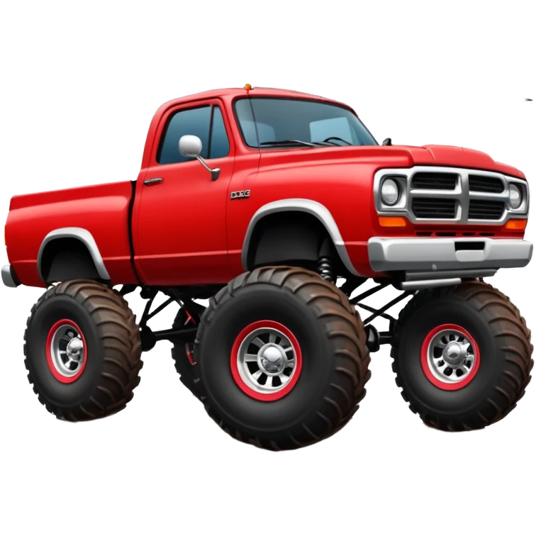 2nd gen dodge truck two wheels on the back tires emoji