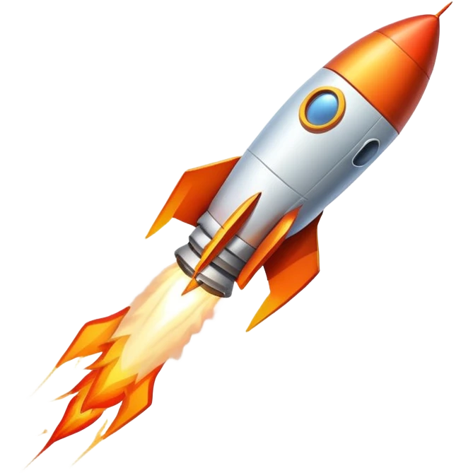 rocket launching upward emoji