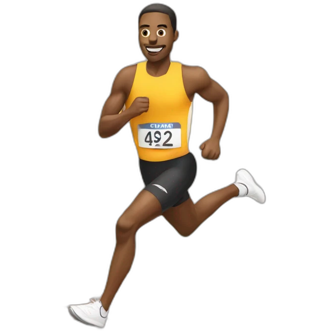 Run fast emoji