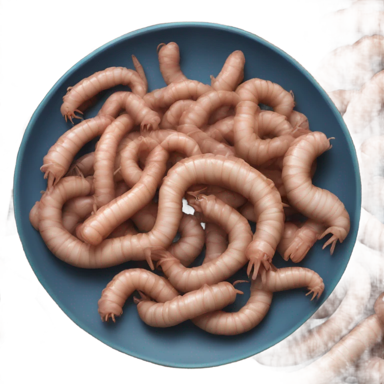 Plate of worms emoji