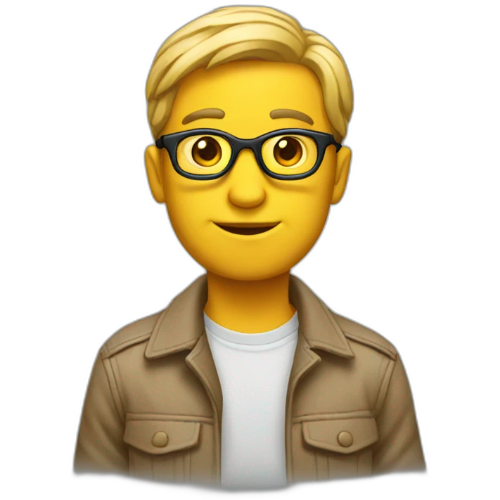 cool and smart person emoji