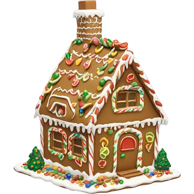 Ginger Bread house ￼ emoji