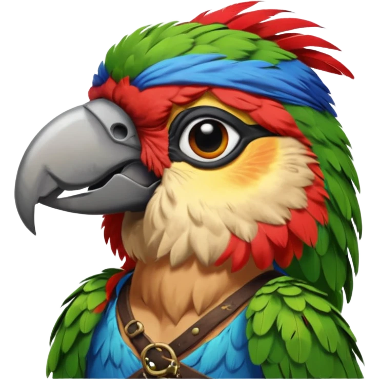 pirate and parrot emoji