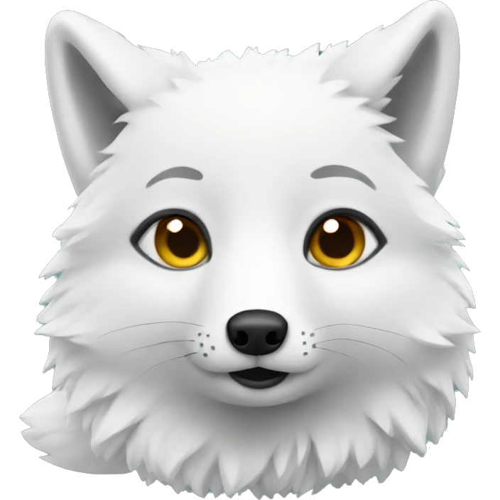 Arctic fox emoji